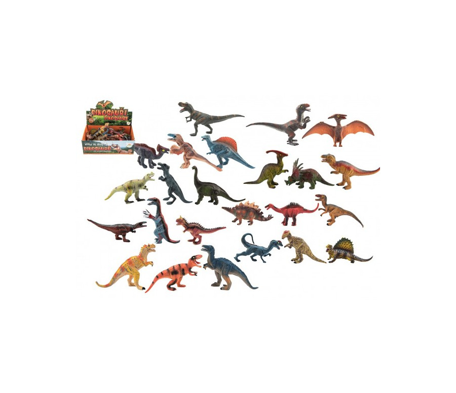 Dinosaurus plast 11-14cm mix druhů 24ks v boxu