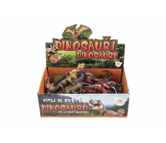 Dinosaurus plast 11-14cm mix druhů 24ks v boxu