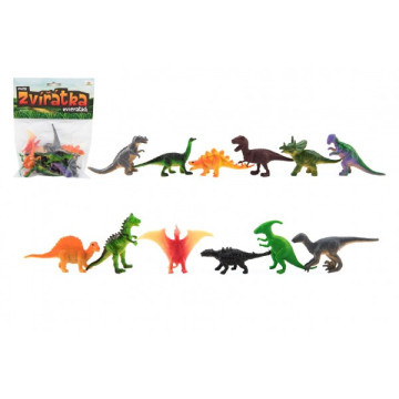 Zvířátka dinosauři mini plast 6-7cm 12ks v sáčku