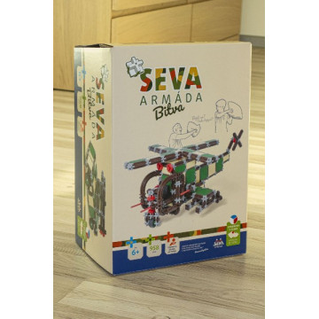 Stavebnice SEVA ARMÁDA Bitva plast 958ks v krabici 27x38x18cm