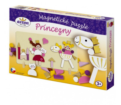 Magnetické puzzle Princezny v krabici 33x23x3,5cm