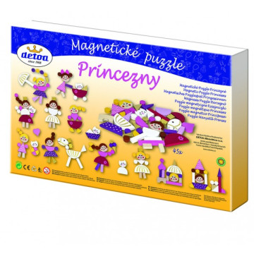 Magnetické puzzle Princezny v krabici 33x23x3,5cm