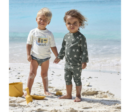 Short Sleeve Rashguard camper sea salt 19-24 mo.