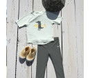 Short Sleeve Rashguard crocodile sea foam 13-18 mo.