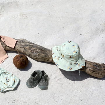Sun Protection Bucket Hat camper sea foam 19-36 mo.