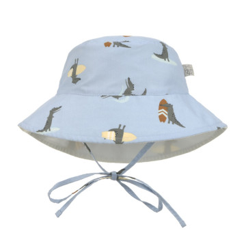 Sun Protection Bucket Hat crocodile sky blue 19-36 mo.