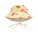 Sun Protection Bucket Hat flowers vanilla 19-36 mo.