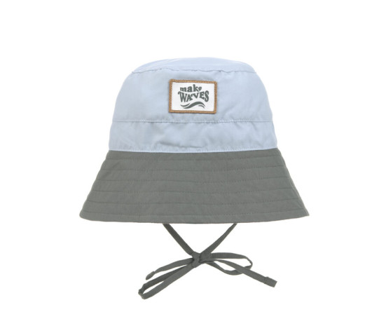 Sun Protection Fishing Hat sky blue/deep olive 19-36 mo.