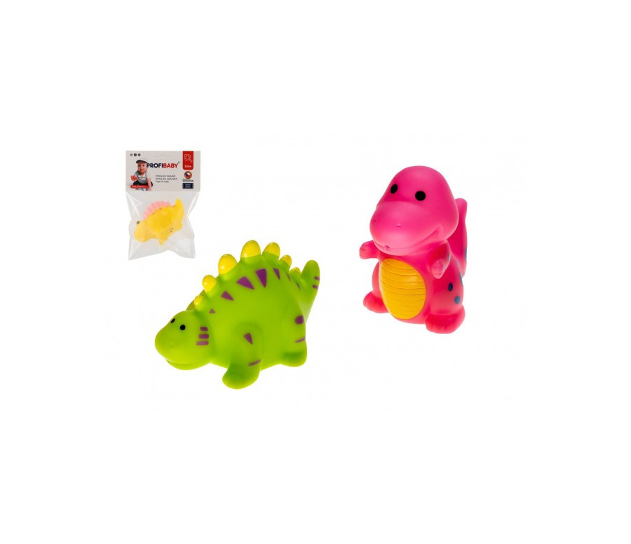 Dinosaurus do vody stříkací plast 3 druhy v sáčku 11x16cm 0m+