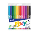 Fixy barevné 12ks v plastovém sáčku 13x16cm Fixy barevné 12ks v plastovém sáčku 13x16cm