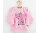 Kojenecká souprava tričko a tepláčky New Baby Happy Elephant pink, Růžová 56 (0-3m)