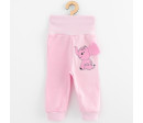 Kojenecká souprava tričko a tepláčky New Baby Happy Elephant pink, Růžová 56 (0-3m)