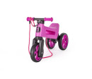 Odrážedlo FUNNY WHEELS Rider SuperSport fialové 2v1+popruh, výš. sedla 28/30cm nos 25kg 18m+ v krab.