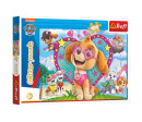 Puzzle Paw Patrol/Tlapková patrola třpytivé 100 dílků 48x34cm v krabici 33x23x4cm