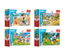 Minipuzzle 54 dílků Mickey Mouse Disney/ Den s přáteli 4 druhy v krabičce 9x6,5x4cm 40ks v boxu