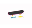 Skateboard prstový šroubovací plast 9cm s doplňky 4 barvy v krabičce 14x14x4cm