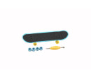 Skateboard prstový šroubovací plast 9cm s doplňky 4 barvy v krabičce 14x14x4cm