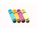 Skateboard prstový šroubovací plast 9cm s doplňky 4 barvy v krabičce 14x14x4cm