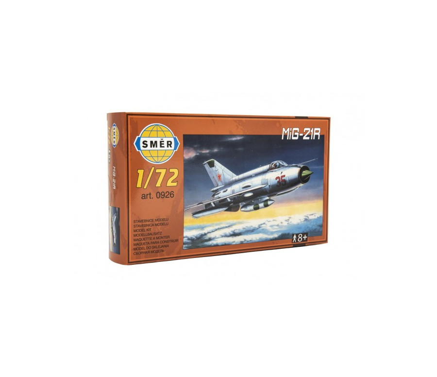 Model MiG-21R 1:72 15x21,8cm v krabici 25x14,5x4,5cm