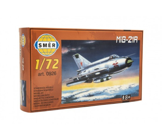 Model MiG-21R 1:72 15x21,8cm v krabici 25x14,5x4,5cm