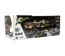 Tank RC 2ks 25cm tanková bitva+dob. pack 27MHZ a 40MHz maskáč se zvukem se světlem v kr. 50x20x23cm