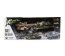 Tank RC 2ks 25cm tanková bitva+dob. pack 27MHZ a 40MHz maskáč se zvukem se světlem v kr. 50x20x23cm