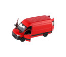 Auto/dodávka Kinsmart Mercedes-Benz Sprinter 1:48 kov/plast 13cm na zpětné nat. 3 barvy 12ks v boxu