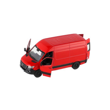 Auto/dodávka Kinsmart Mercedes-Benz Sprinter 1:48 kov/plast 13cm na zpětné nat. 3 barvy 12ks v boxu