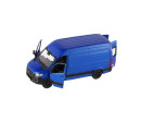 Auto/dodávka Kinsmart Mercedes-Benz Sprinter 1:48 kov/plast 13cm na zpětné nat. 3 barvy 12ks v boxu