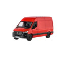 Auto/dodávka Kinsmart Mercedes-Benz Sprinter 1:48 kov/plast 13cm na zpětné nat. 3 barvy 12ks v boxu