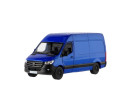 Auto/dodávka Kinsmart Mercedes-Benz Sprinter 1:48 kov/plast 13cm na zpětné nat. 3 barvy 12ks v boxu