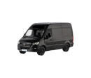 Auto/dodávka Kinsmart Mercedes-Benz Sprinter 1:48 kov/plast 13cm na zpětné nat. 3 barvy 12ks v boxu