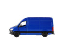 Auto/dodávka Kinsmart Mercedes-Benz Sprinter 1:48 kov/plast 13cm na zpětné nat. 3 barvy 12ks v boxu