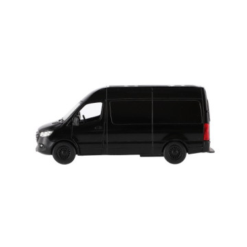 Auto/dodávka Kinsmart Mercedes-Benz Sprinter 1:48 kov/plast 13cm na zpětné nat. 3 barvy 12ks v boxu