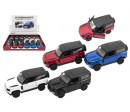 Auto Kinsmart Land Rover Defender 90 kov/plast 1:36 12,5cm na zpětné natažení 4 barvy 12ks v boxu