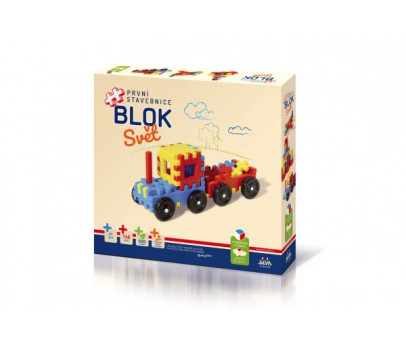 Stavebnice BLOK Svět plast 146ks v krabici 36x34x7cm