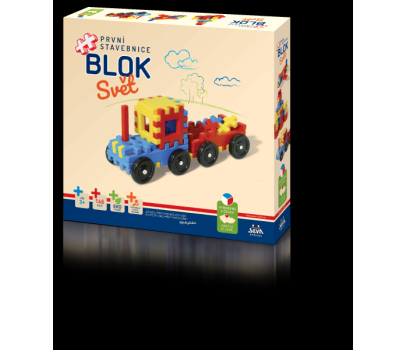 Stavebnice BLOK Svět plast 146ks v krabici 36x34x7cm