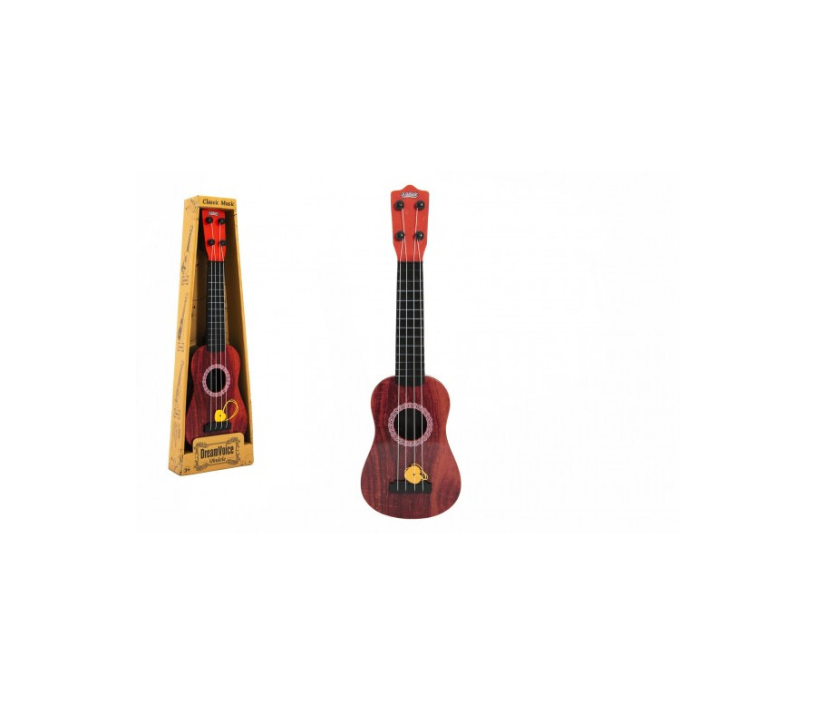 Ukulele/kytara plast 43cm s trsátkem v krabičce 15x48x5cm