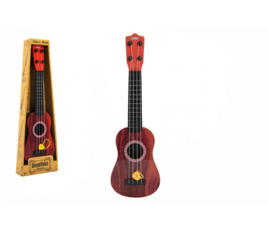 Ukulele/kytara plast 43cm s trsátkem v krabičce 15x48x5cm