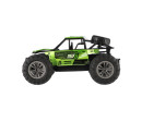 Auto RC buggy terénní zelené 22cm plast 2,4GHz na baterie + dobíjecí pack v krabici 32x16x18cm