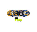 Skateboard prstový šroubovací plast 9cm s doplňky mix barev na kartě 12,5x17x3cm