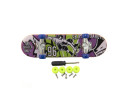 Skateboard prstový šroubovací plast 9cm s doplňky mix barev na kartě 12,5x17x3cm