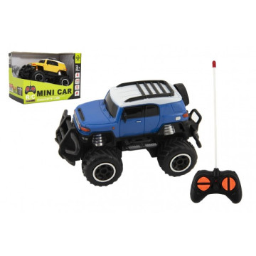 Auto RC mini SUV plast 14cm 27MHz na dálk. ovl. na bat. se světl. 2 barvy v krab. 16x12x10