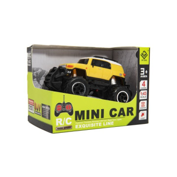 Auto RC mini SUV plast 14cm 27MHz na dálk. ovl. na bat. se světl. 2 barvy v krab. 16x12x10