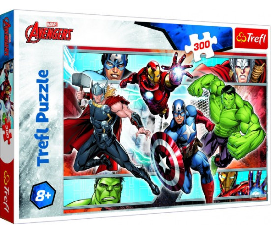 Puzzle Avengers 300dílků 60x40cm v krabici 40x27x4cm