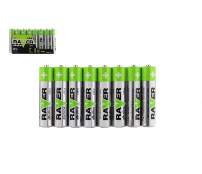 Baterie RAVER LR03/AAA 1,5 V alkaline ultra 8ks ve fólii