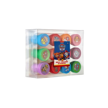 Razítka samobarvící 12ks plast Paw Patrol/Tlapková patrola v blistru 12x9cm 10ks v boxu