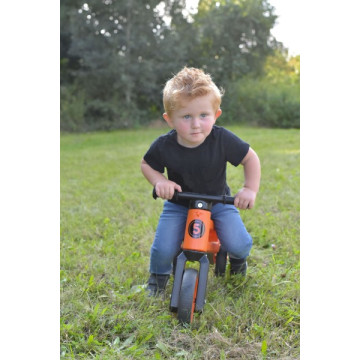 Odrážedlo FUNNY WHEELS Rider SuperSport oranž. 2v1+popruh, výš. sedla 28/30cm nos. 25kg 18m+ v sáčku