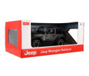 Auto RC Jeep Wrangler Rubicon RASTAR černý plast 29cm 2,4GHz na dálk. ovl. na bat. v krab. 44x19cm