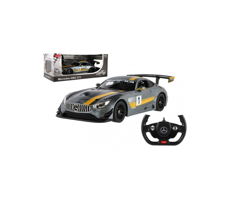 Auto RC Mercedes AMG GT3 RASTAR plast 35cm 2,4GHz na dálk. ovládání na baterie v krabici 44x18x23cm